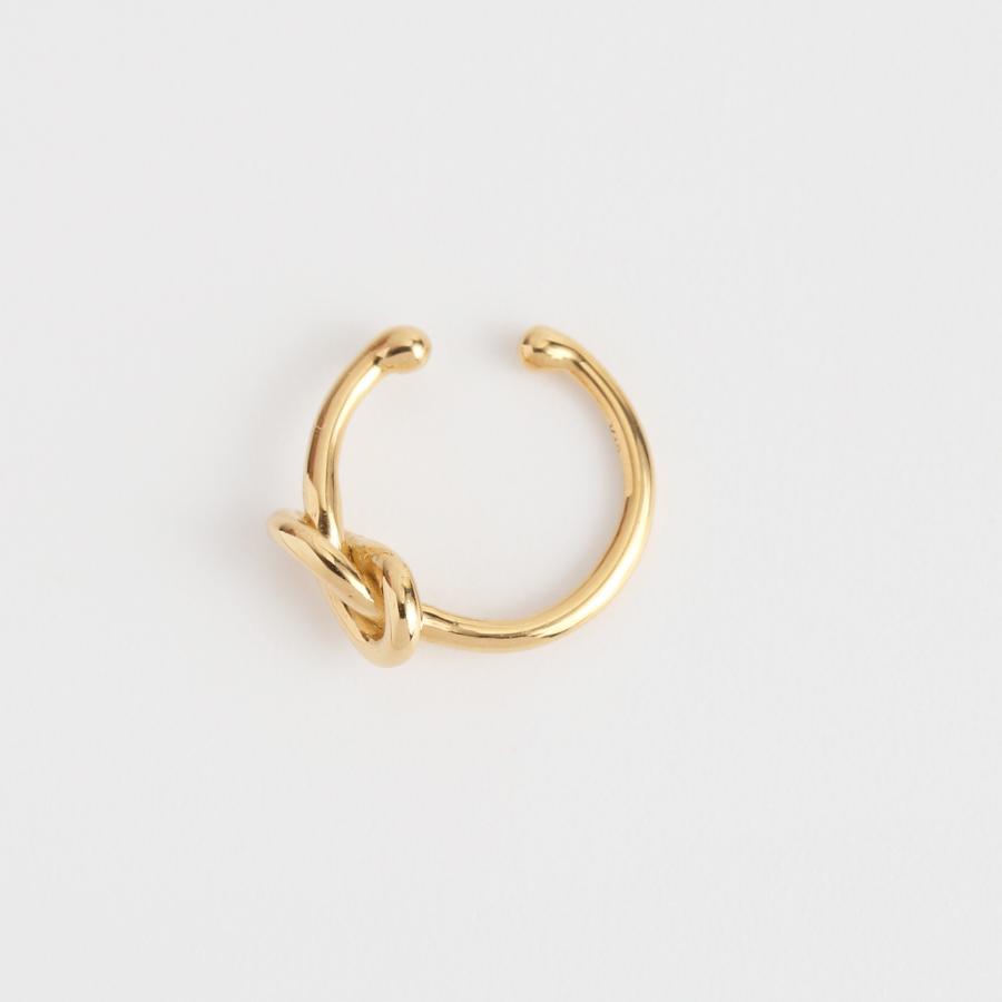 結び目 イヤーカフ ゴールド K10 K18 Pt900 地金 レディース 片耳 ギフト プレゼント  Knot Ear Cuff | Avaron | 06