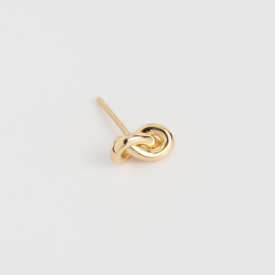 結び目 ピアス レディース K10 K18 Pt900 ゴールド 地金 片耳 両耳 ギフト プレゼント  Knot Pierce | Avaron | 01