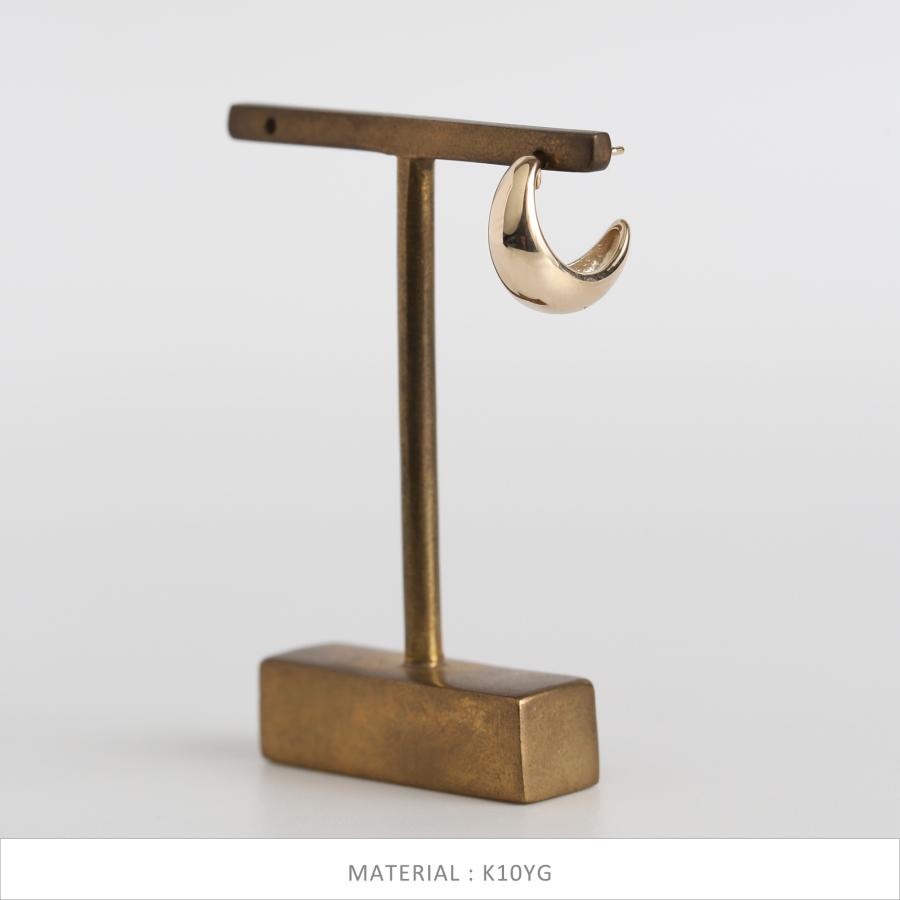 ふっくら ゴールド ピアス スタッドピアス K10 K18 Pt900 YG PG WG プラチナ レディース プレゼント ギフト  Classic Hoop Pierce Volume | Avaron | 07