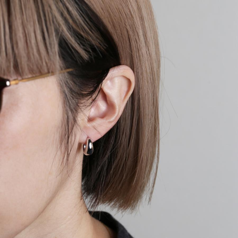 ふっくら ゴールド ピアス スタッドピアス K10 K18 Pt900 YG PG WG プラチナ レディース プレゼント ギフト  Classic Hoop Pierce Volume | Avaron | 11