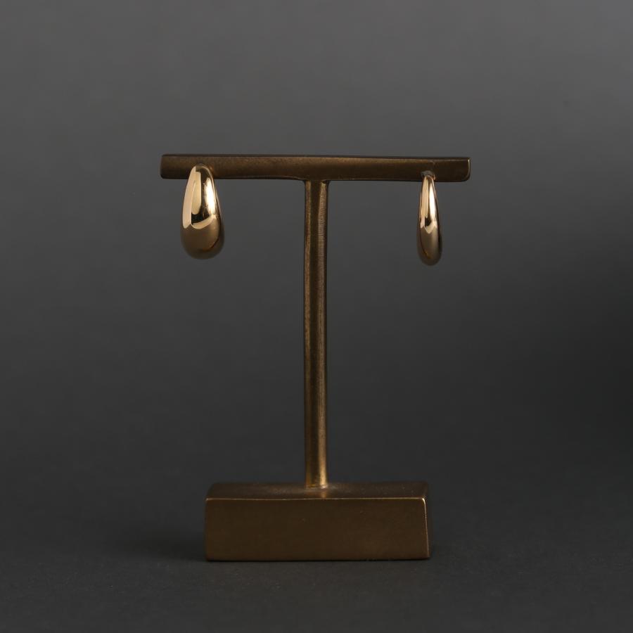 ふっくら ゴールド ピアス スタッドピアス K10 K18 Pt900 YG PG WG プラチナ レディース プレゼント ギフト  Classic Hoop Pierce Volume | Avaron | 16