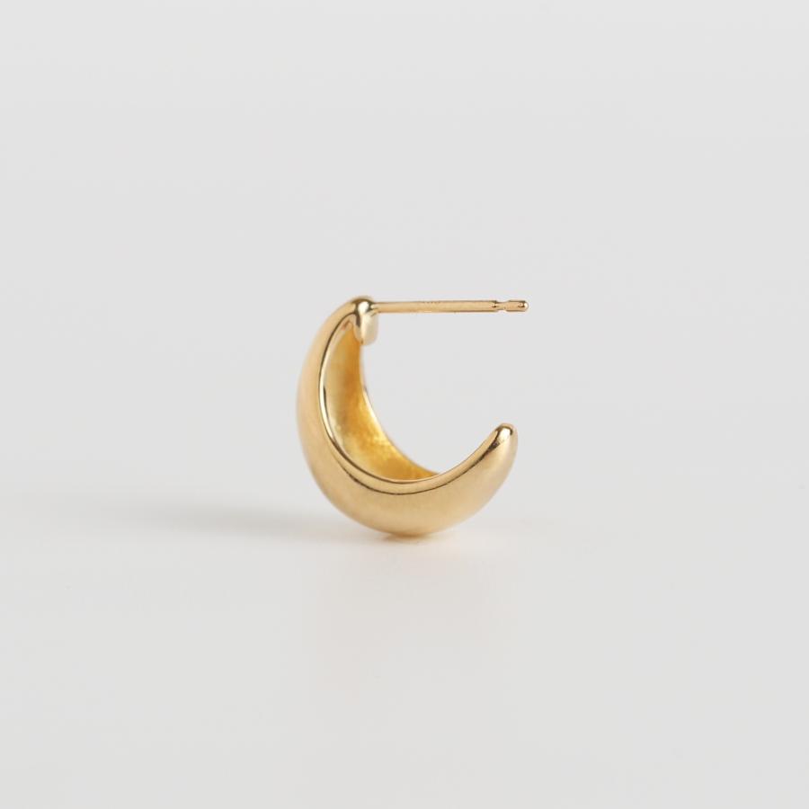 ふっくら ゴールド ピアス スタッドピアス K10 K18 Pt900 YG PG WG プラチナ レディース プレゼント ギフト  Classic Hoop Pierce Volume | Avaron | 02