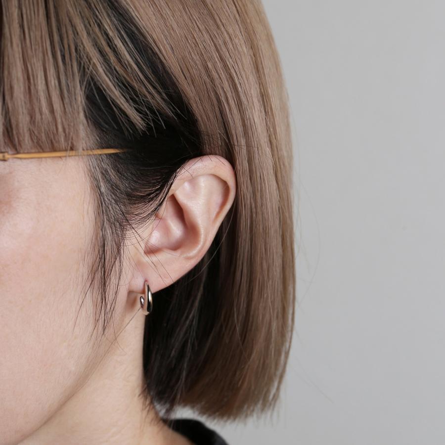 ふっくら ゴールド ピアス スタッドピアス K10 K18 Pt900 YG PG WG プラチナ レディース プレゼント ギフト  Classic Hoop Pierce Slim | Avaron | 09