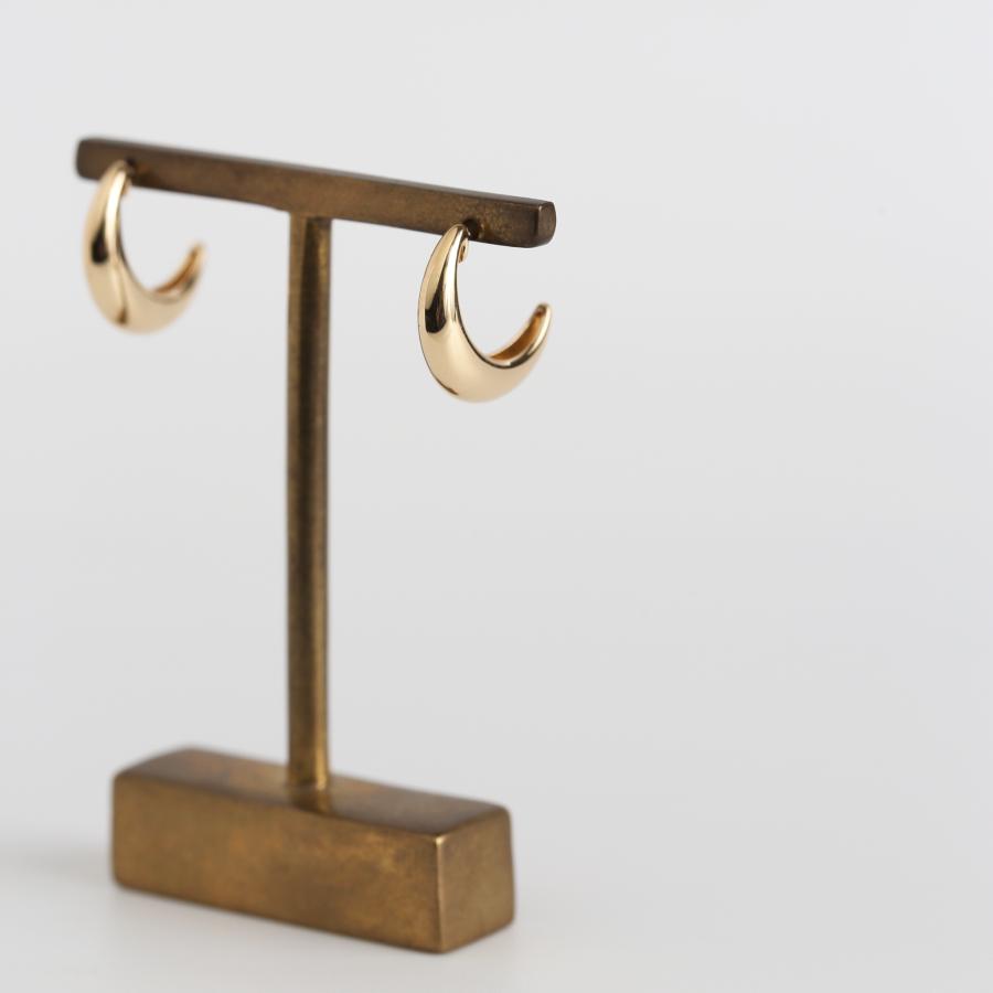 ふっくら ゴールド ピアス スタッドピアス K10 K18 Pt900 YG PG WG プラチナ レディース プレゼント ギフト  Classic Hoop Pierce Slim | Avaron | 11