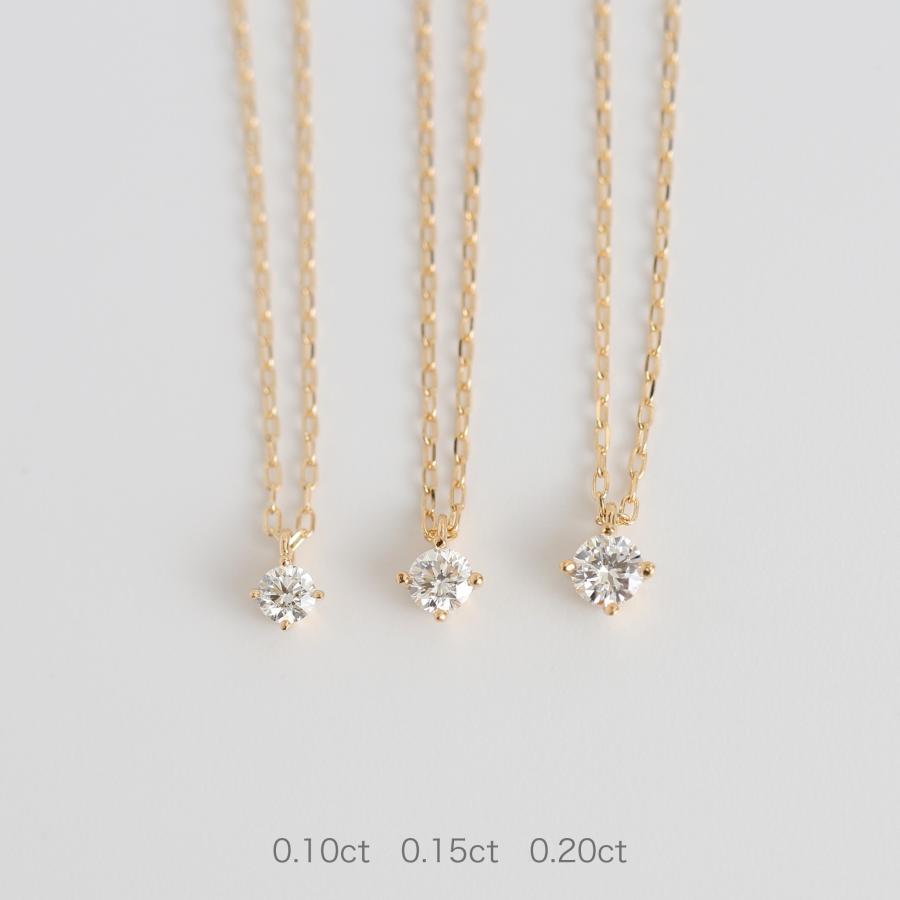 Avaron K18wg ダイヤモンドネックレスParadin 0.15ct