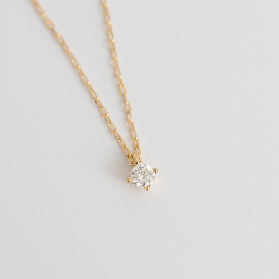 Avaron 一粒 ダイヤモンド 0.15ct ネックレス レディース 一粒ダイヤ 