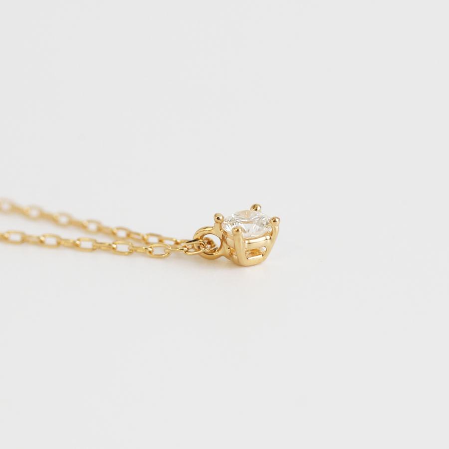 Avaron アヴァロン k18 ダイヤモンドネックレス Avaron（アヴァロン） 一粒 ダイヤモンド 0.15ct ネックレス