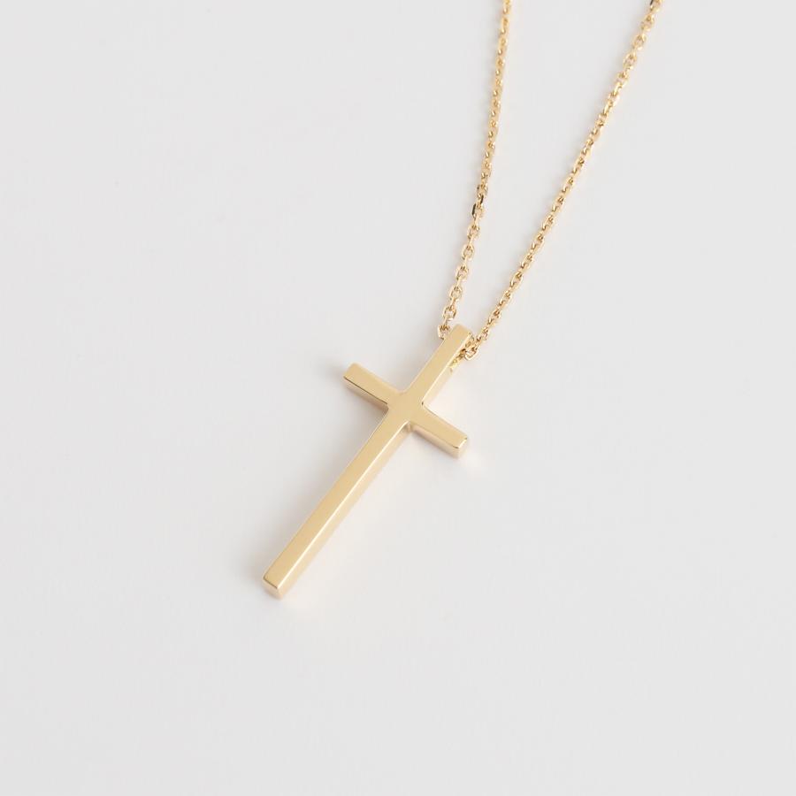 Avaron（アヴァロン） ゴールド クロス ネックレス K10 K18 Pt900