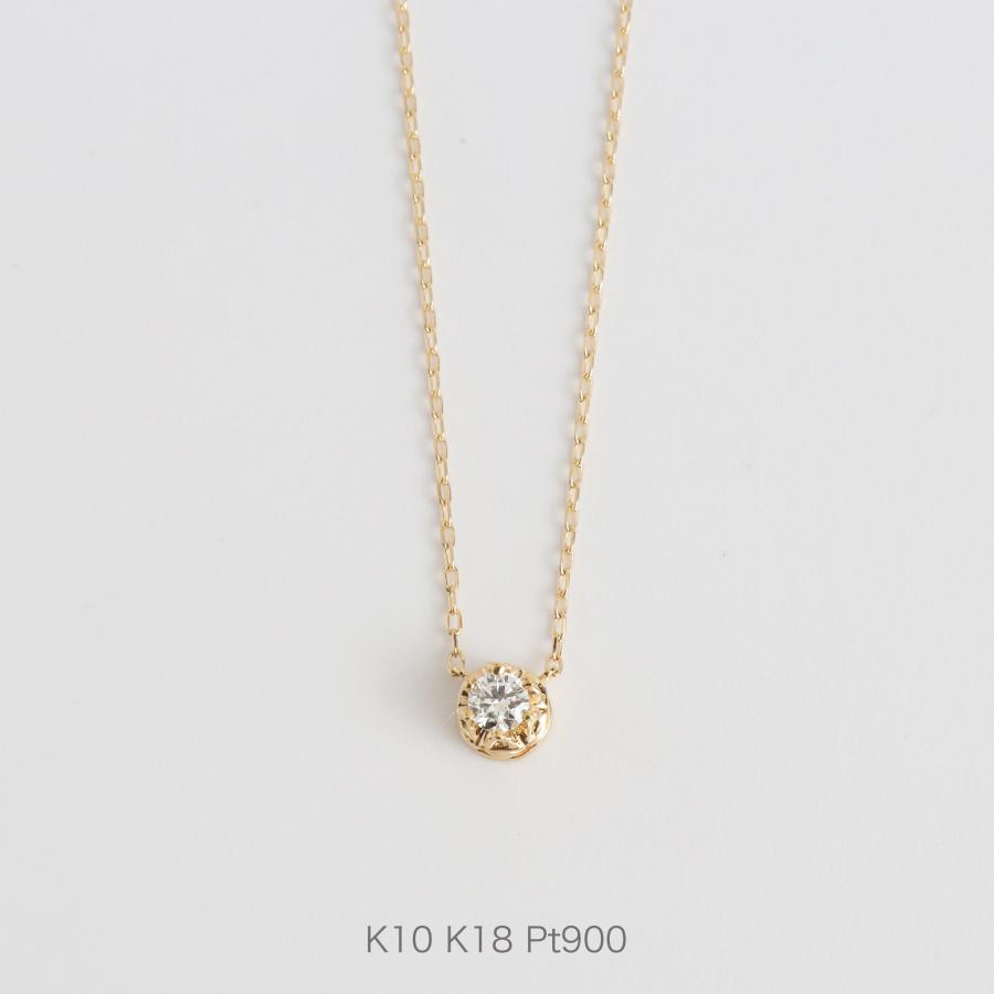 ダイヤモンド クラウン ネックレス レディース 王冠 K10 K18 Pt900 ゴールド プラチナ Amulet Necklace :NPN