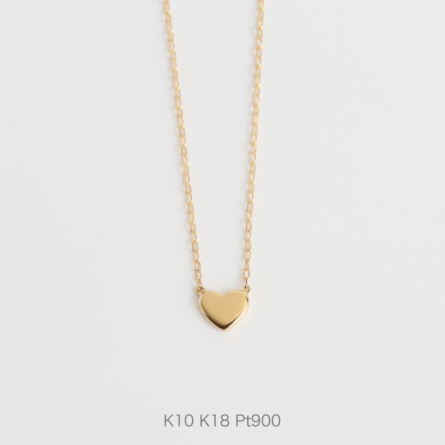 ネックレス レディース ハート プレート ゴールド 地金 k18 18金 18k k10 Tiera Necklace :NPN-114:Avaron STANDARD JEWELRY