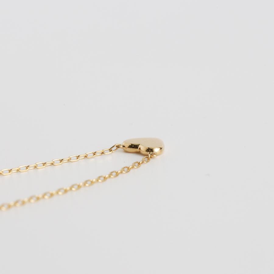 Avaron ハート プレート ネックレス ゴールド プラチナ K10 K18 Avaron ハート プレート ネックレス ゴールド プラチナ K10 K18