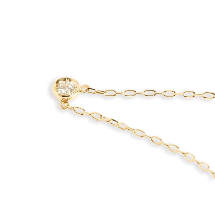 Avaron 一粒 ダイヤモンド 0.07ct ネックレス レディース K10 Avaron 一粒 ダイヤモンド 0.07ct ネックレス レディース K10