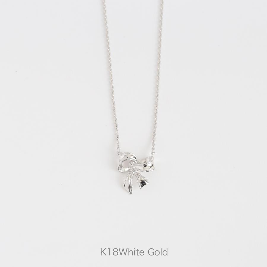 O*9様 k10 リボン　ネックレス 売り切りセール開催中‼️祈祷師澪K10 ダイヤモンドリボンネックレス