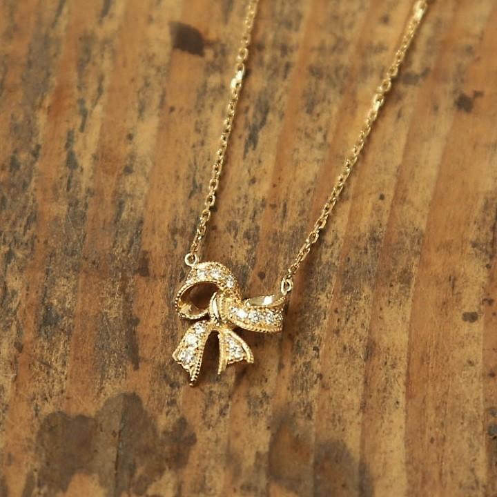 公式店舗 ネックレス レディース リボン ダイヤモンド K18 18金 18k K10 ゴールド ペンダント Ribbon Npn 158d Avaron Standard Jewelry 通販 Yahoo ショッピング 高知インター店 Altaknyia Com
