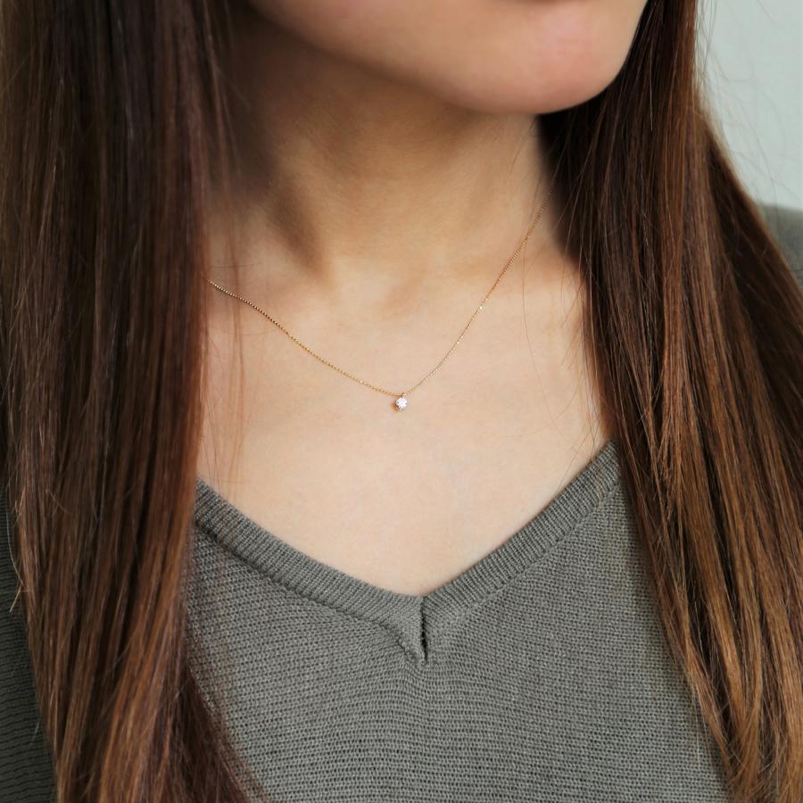 Avaron 一粒 ダイヤモンド 0.1ct ネックレス レディース 一粒 Avaron 一粒 ダイヤモンド 0.1ct ネックレス レディース 一粒