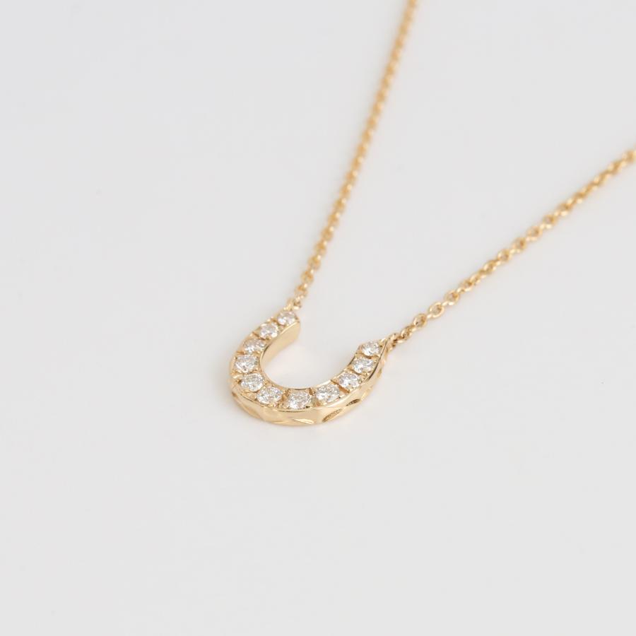 ダイヤモンド ホースシュー ネックレス レディース 馬蹄 K10 K18 Pt900 ゴールド プラチナ ギフト プレゼント  Horseshoe Necklace