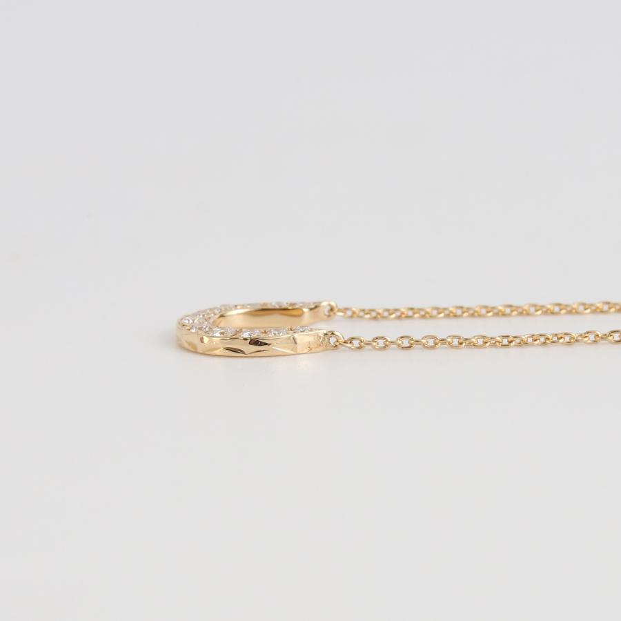 ダイヤモンド ホースシュー ネックレス レディース 馬蹄 K10 K18 Pt900 ゴールド プラチナ ギフト プレゼント  Horseshoe Necklace