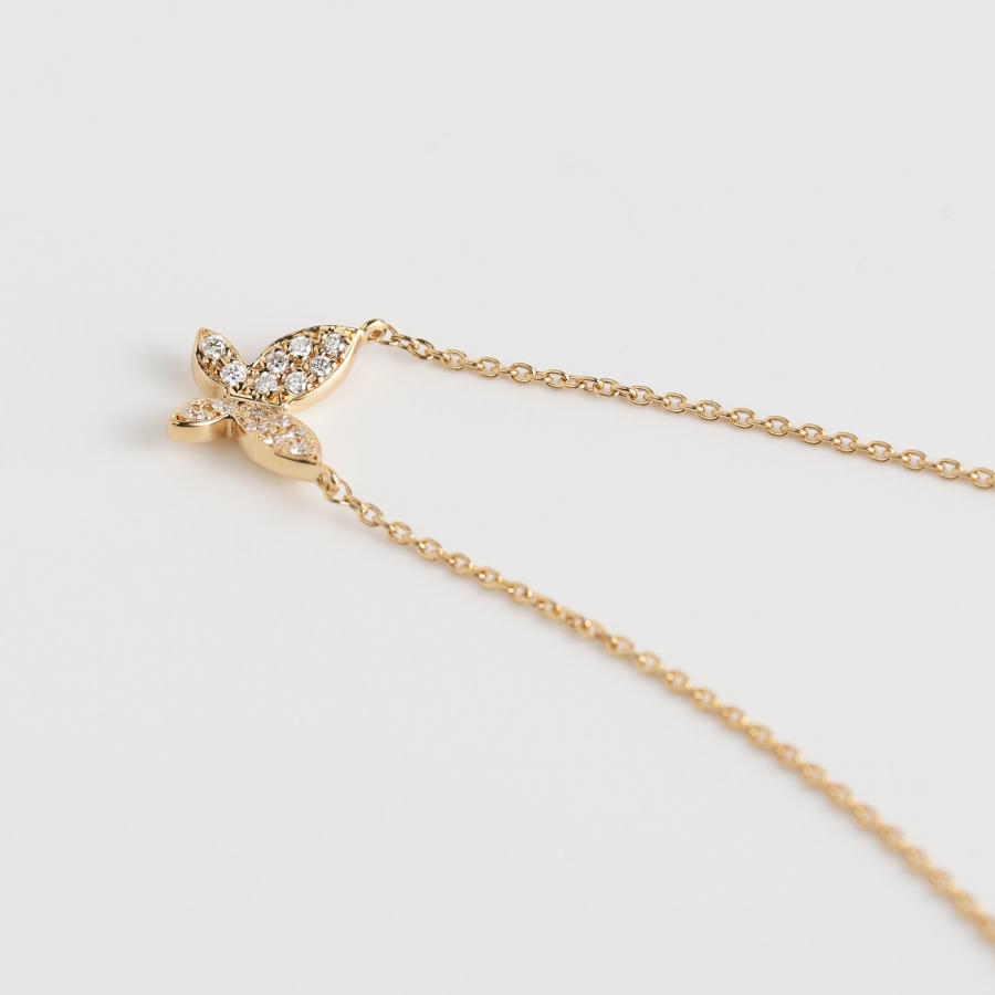 18K K18刻印あり 蝶 ネックレス 50cm 3g 楽天市場】18k ネックレス（モチーフ蝶）（レディースジュエリー