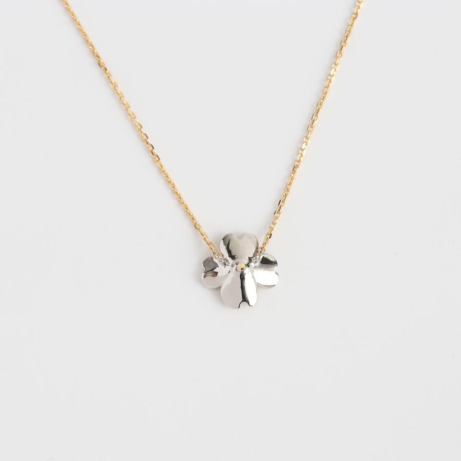 Avaron コンビカラー 花水木 ダイヤモンド ネックレス レディース