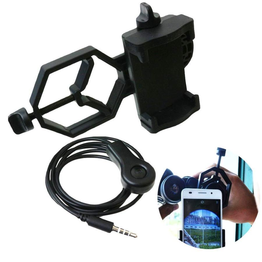 望遠鏡・顕微鏡 スマホ取り付け アダプター ホルダー 接眼レンズ径23mm