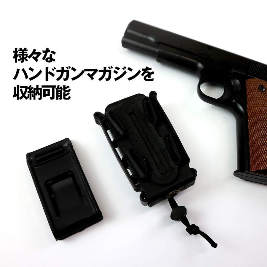 サバゲー マガジンポーチ ハンドガン 9mm/45ACP マガジン対応 オープン