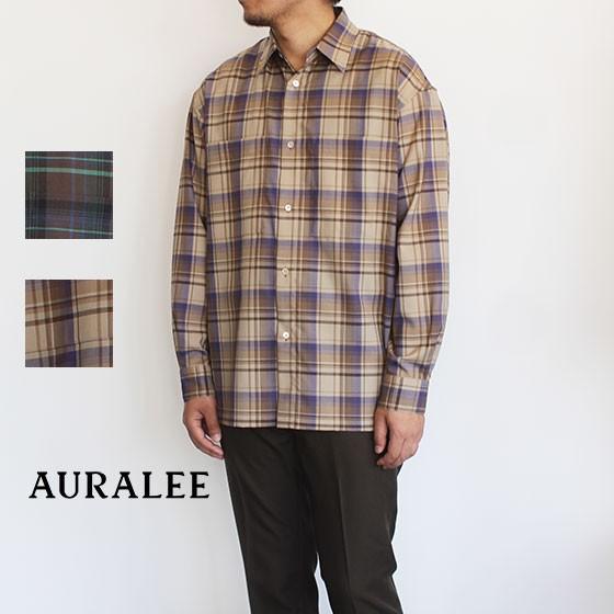 オーラリー/AURALEE /メンズ/長袖シャツ/スーパーライトチェック オーラリー/AURALEE /メンズ/長袖シャツ/スーパーライトチェック