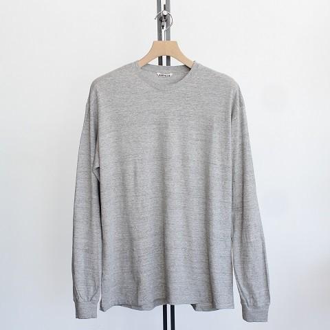 オーラリー/AURALEE シームレスロングスリーブT (A8AT02ST) -Men