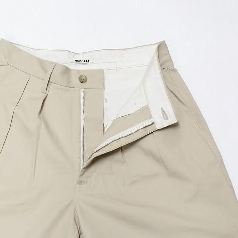 2018SS 【AURALEE オーラリー】 Light Chino Wide Shorts -Men 2018SS 【AURALEE オーラリー】 Light Chino Wide Shorts -Men