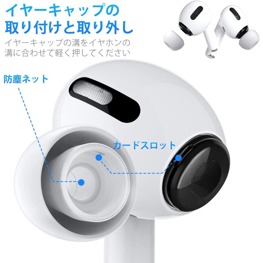 AirPods Pro イヤーピース 交換用 6ペア (S/M/Lサイズ各2ペア AirPods Pro イヤーピース 交換用 6ペア (S/M/Lサイズ各2ペア