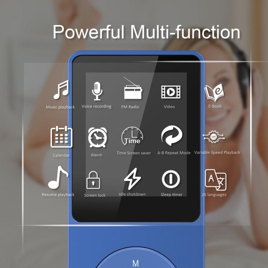 MP3プレイヤー 16GB 最大40時間連続再生 ロスレスサウンド イヤホン
