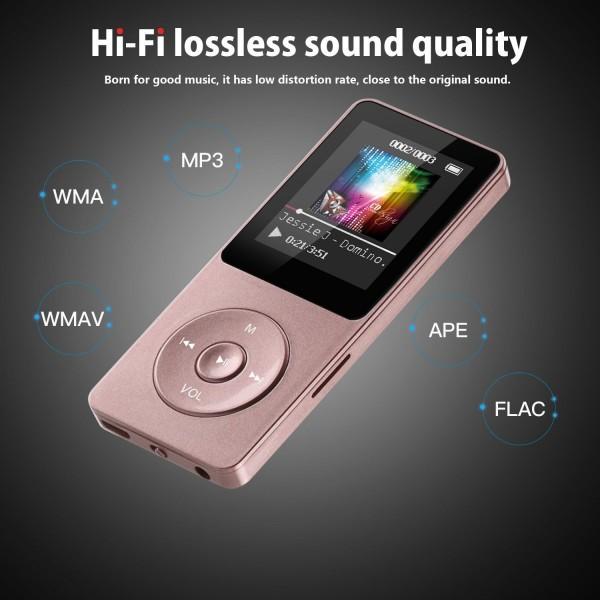 MP3プレーヤー ピンク 16GB 最大40時間連続再生 ロスレスサウンド
