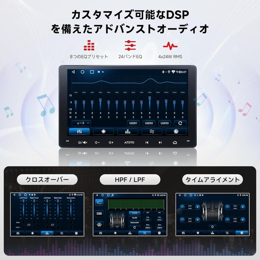 Android カーナビ 2DIN 9インチ ディスプレイ オーディオ Wi-Fi