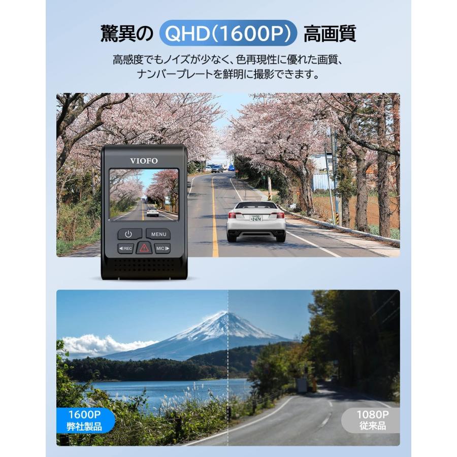 ドライブレコーダー ドラレコ 超小型カメラ 600万画素 2.7K GPS機能