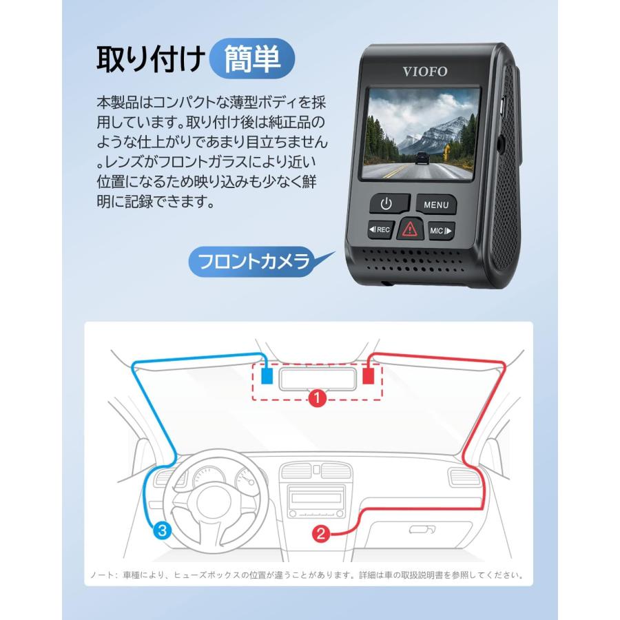 ドライブレコーダー ドラレコ 超小型カメラ 600万画素 2.7K GPS機能 