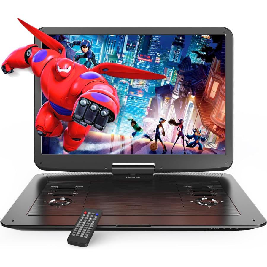 ポータブルDVDプレーヤー 17.9型 15.6インチ 回転式モニター 車載可