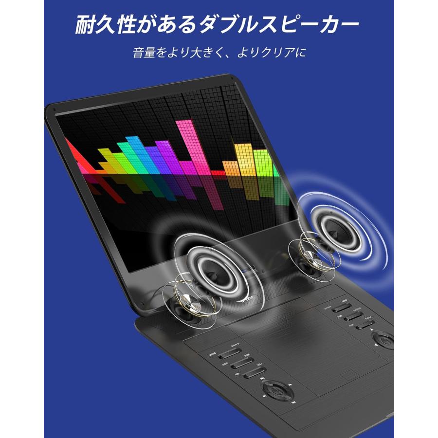 ポータブルDVDプレーヤー 17.9型 液晶 15.6インチ リージョンフリー