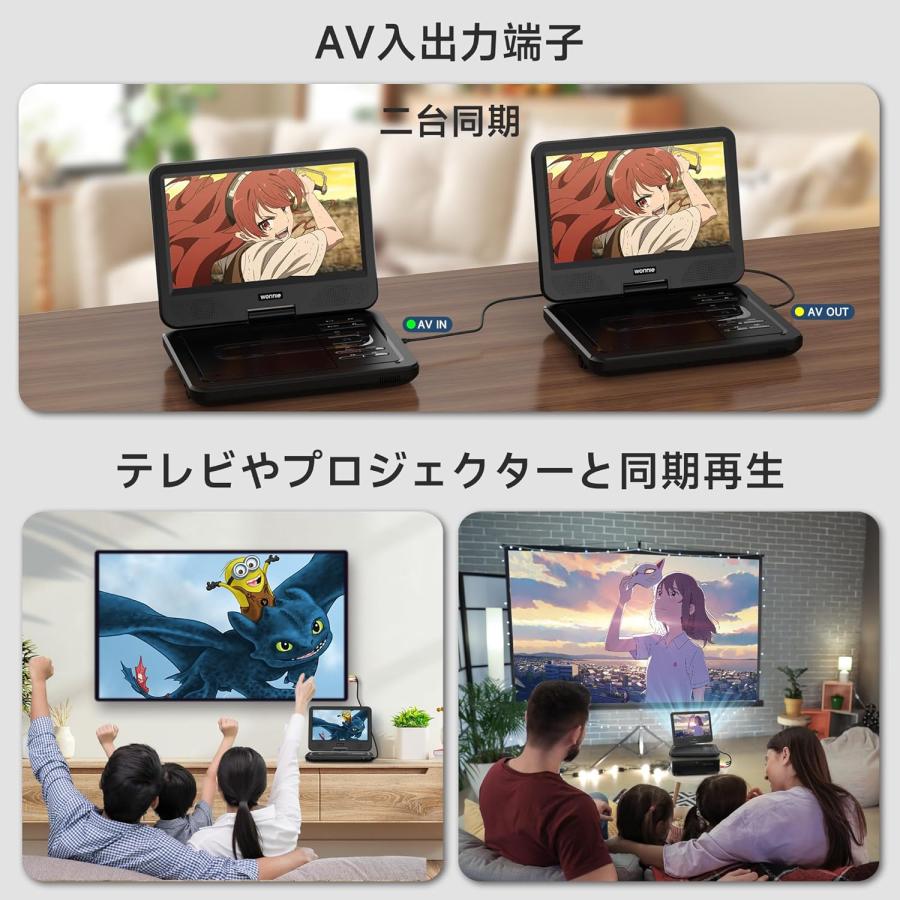 ポータブル DVDプレーヤー 12.5型 フルセグチューナー内蔵 地デジ放送
