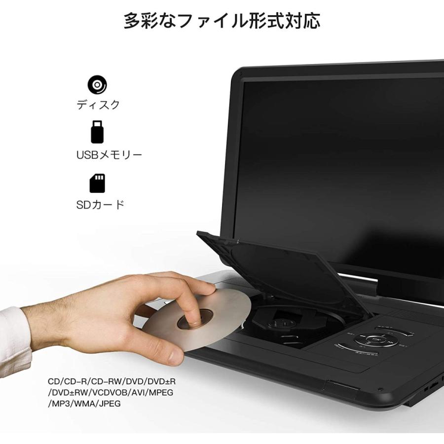 大人気定番商品 Adv 01 Cprm対応 リージョンフリー 5時間連続再生 10 5インチ液晶 車載用ホルダー付き 12 5型 ポータブルdvdプレーヤー ポータブルdvd Blu Rayプレイヤー Www Suport24 Com