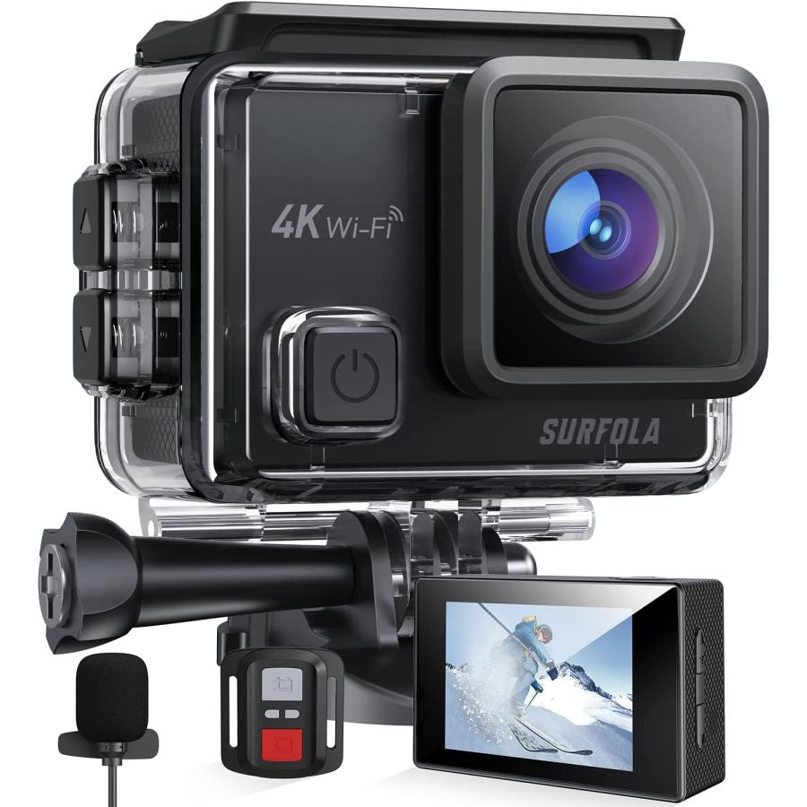 送料込み　アクションカメラ　ウェアラブルカメラ　スポーツカム　付属品フルセット 楽天市場】AKASO Brave8 アクションカメラ+折りたたみ自撮り棒セット