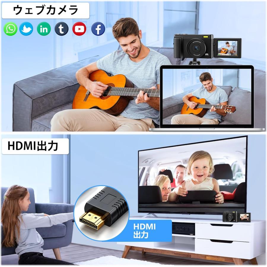 デジタルカメラ デジカメ 4K ミラーレス一眼 初心者向け オート