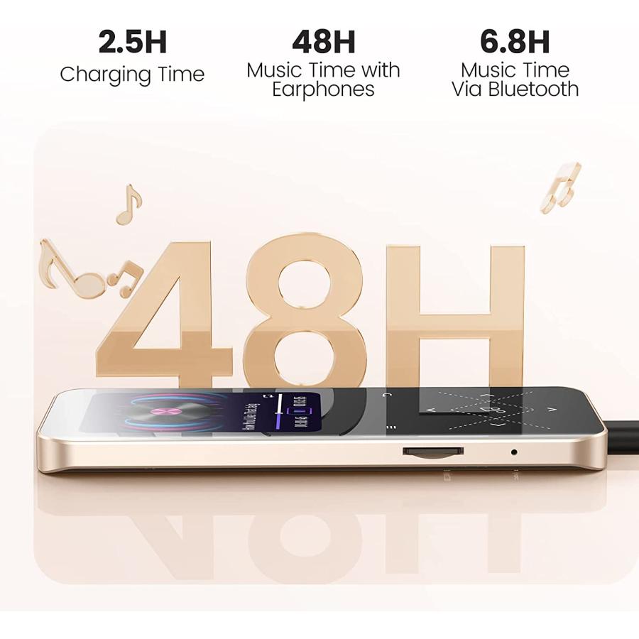 MP3プレーヤー Bluetooth5.3 内蔵32GB HiFi ダイレクト録音 内蔵