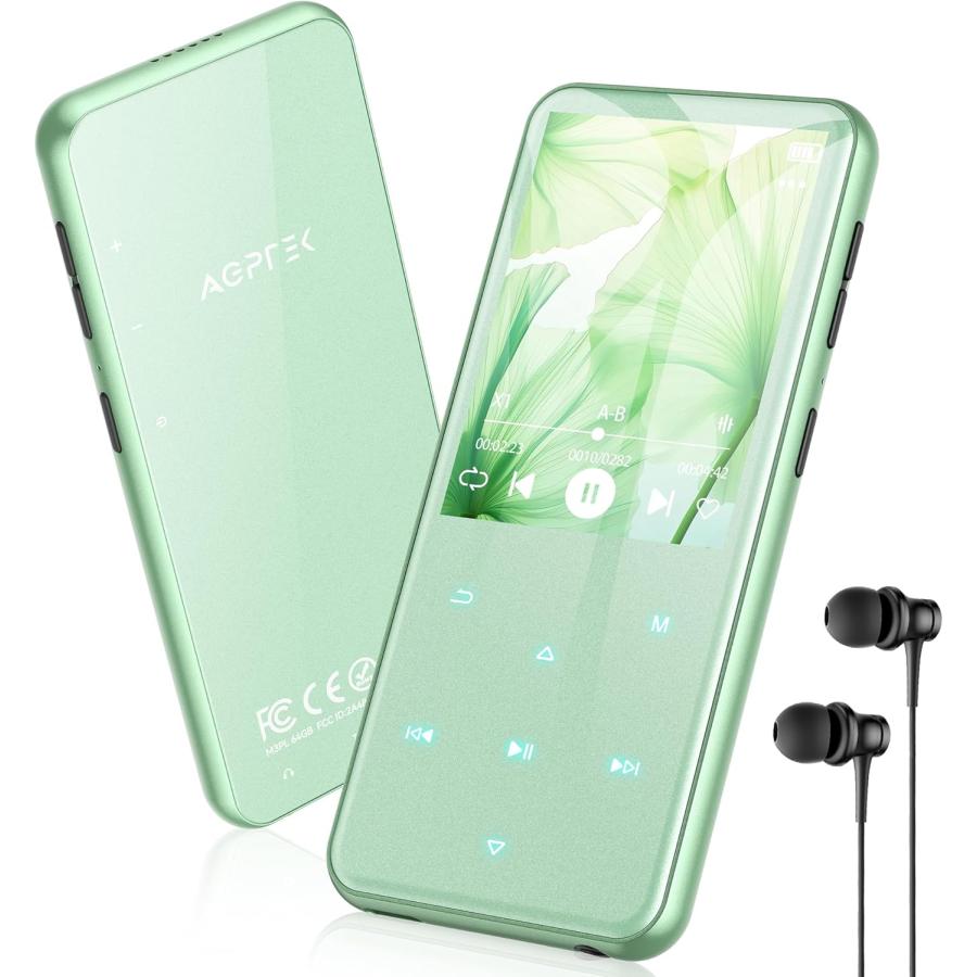 MP3プレーヤー Bluetooth5.3 64GB内蔵 スピーカー搭載 HiFi音質 2.4