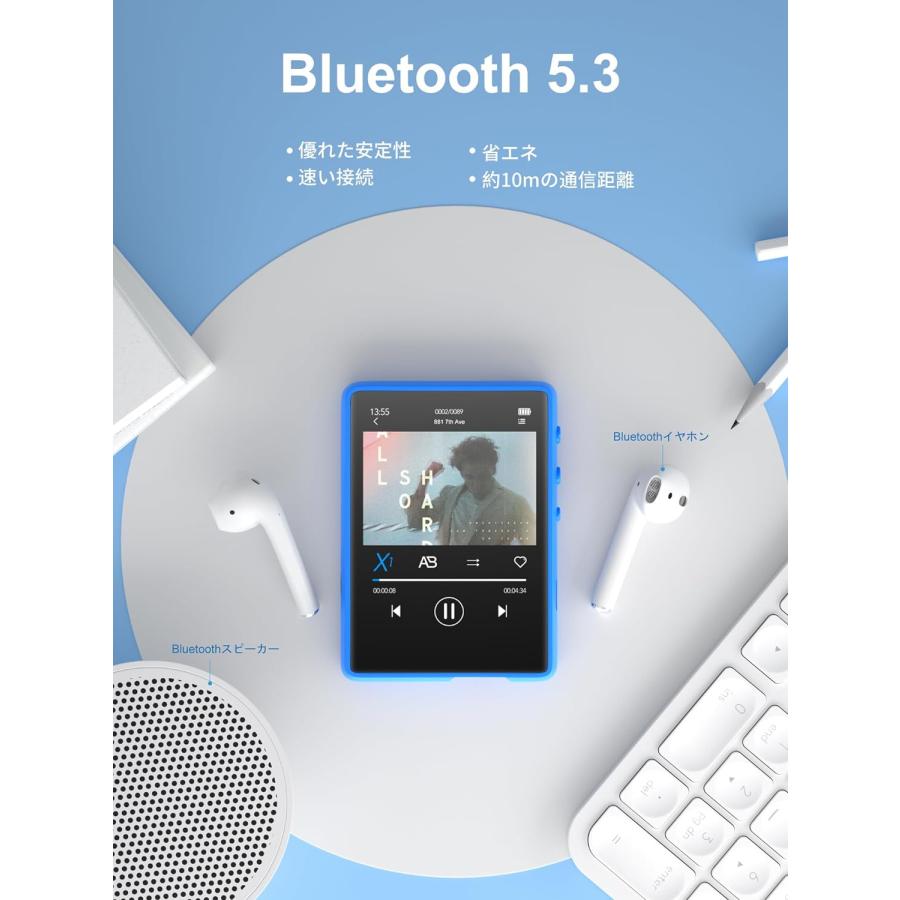 MP3プレーヤー Bluetooth5.3 音楽プレーヤー デジタルオーディオ