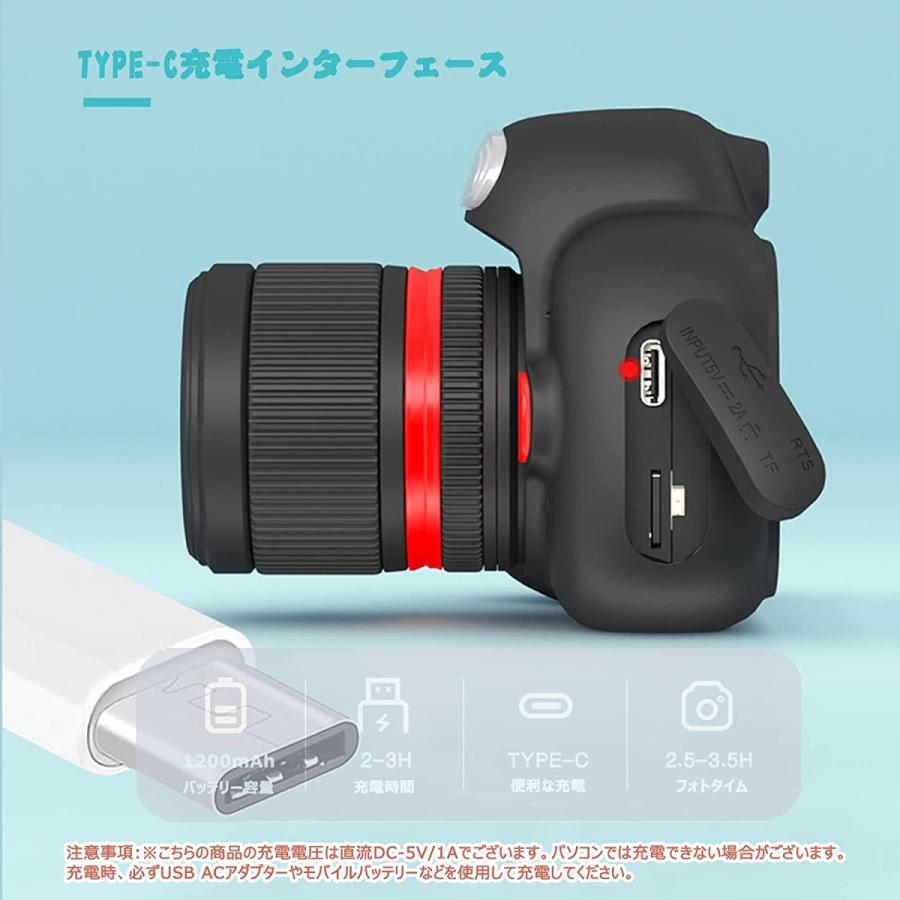 ブラック キッズカメラ ソニーレンズ 一眼レフ 子ども用デジタル
