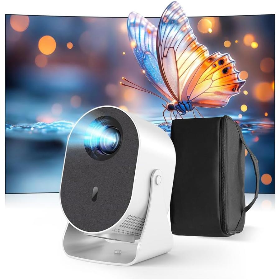 プロジェクター 小型 家庭用 360回転 バッグ付 デザリング対応 スマホ接続 28000lm 500ANSI Bluetooth ホームプロジェクター ホームシアター APJ-137 プロジェクター 小型 家庭用 360回転 バッグ付 デザリング対応 スマホ