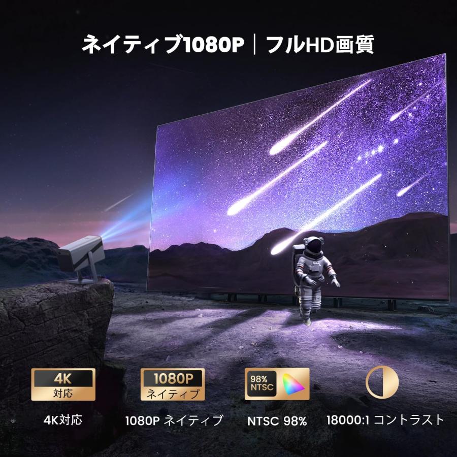 ✨プロジェクター 家庭用750ASNI 高輝度 プロジェクター 4K WiFi プロジェクター 家庭用 750ASNI 高輝度 WiFi6 Bluetooth5.3 自動