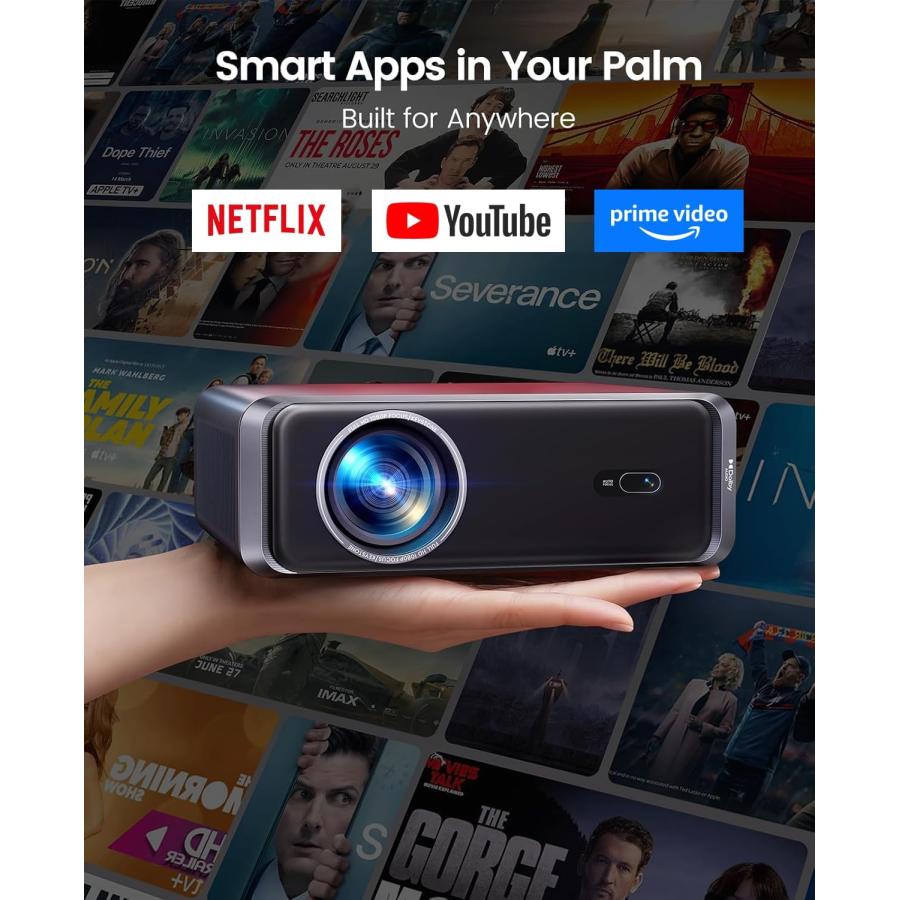 プロジェクター Netflix 20WDoIby対応 4k WiFi6 Bluetooth5.3 自動
