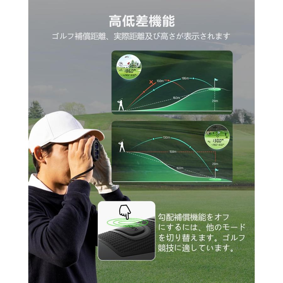 ゴルフ レーザー距離計 1000m/1093yd対応 ミニ距離計測器 超軽量距離計