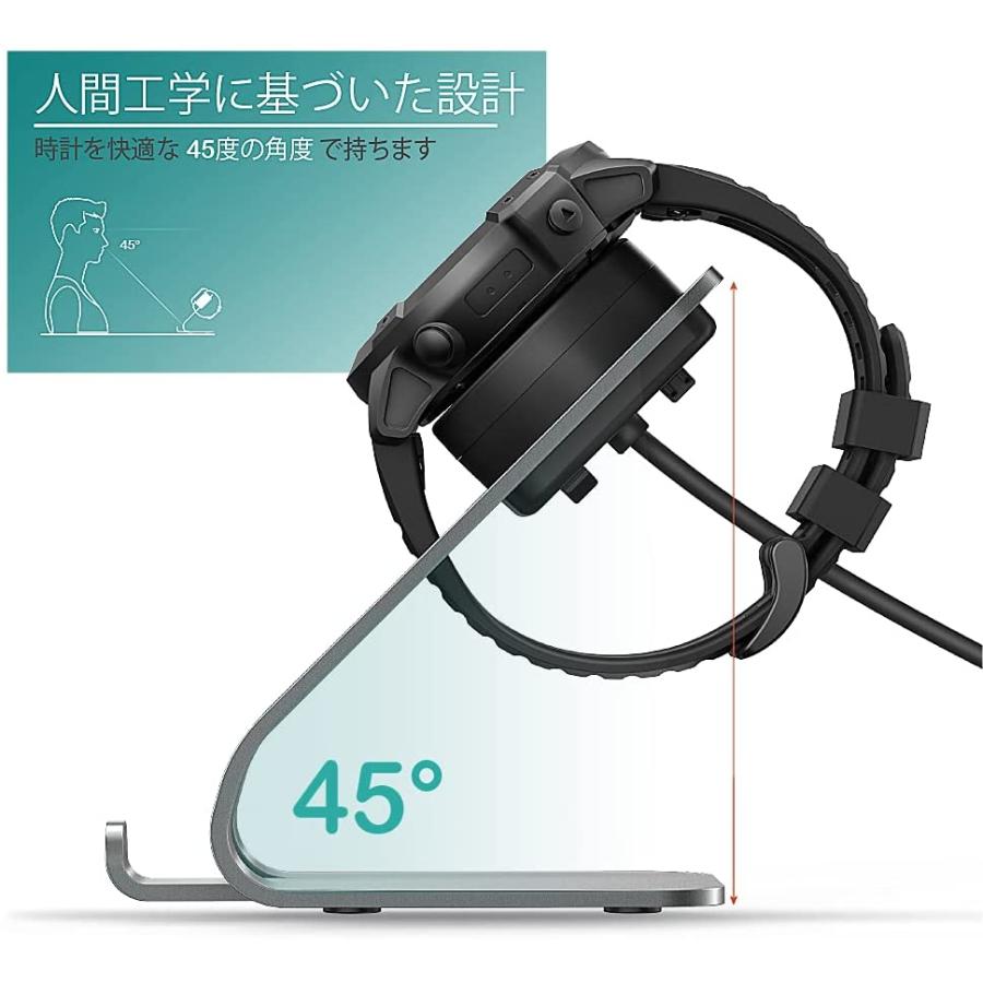 Ruentech Cavo Di Ricarica Per Garmin Vivoactive 3/4, Fenix 5/6/7, Forerunner 245/935/945 E Molti Altri (compatto E Sicuro)