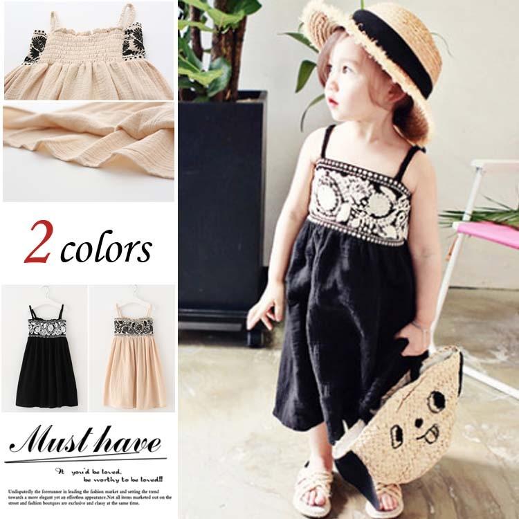 送料無料 キッズ ワンピース ノースリーブ マキシ丈 ロングスカート スカート リネン 麻 綿麻 女の子 ガール 子供 子供服 こども 子ども 刺繍 Cttt アパレルavicii アヴィーチ 通販 Yahoo ショッピング